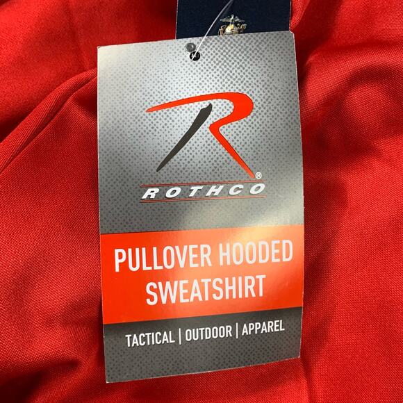 Rothco Red US Flag USMC Eagle Globe Anchor Concealed Carry Hoodie Men's Large - Picture 7 of 9